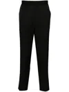 Golden Goose Logo-plaque Virgin Wool Trousers In Black