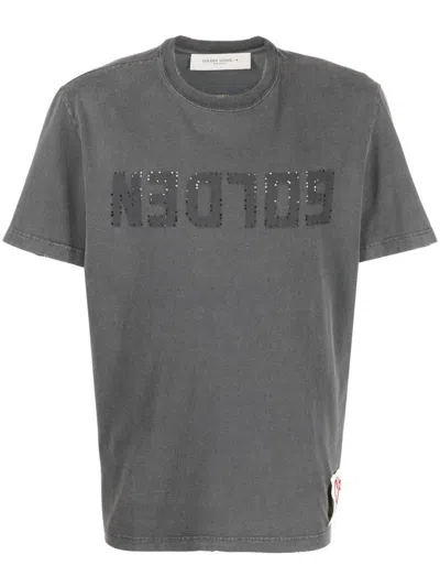Golden Goose Golden Ms Regular T-shirt In Gray