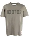 Golden Goose Golden Regular T-shirt Men In Gray