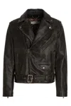 Golden Goose Deluxe Brand Men Chiodo Golden Leather Jacket