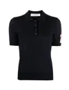 Golden Goose Golden Polo Knit In Black