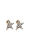 Golden Goose Golden Star-shaped Embellished Earrings In Gold