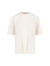 Golden Goose White Crewneck Rhinestoned T-shirt With Print On The Rear In Cotton Woman In White