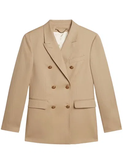Golden Goose Golden W's Double-breasted Blazer In Brown