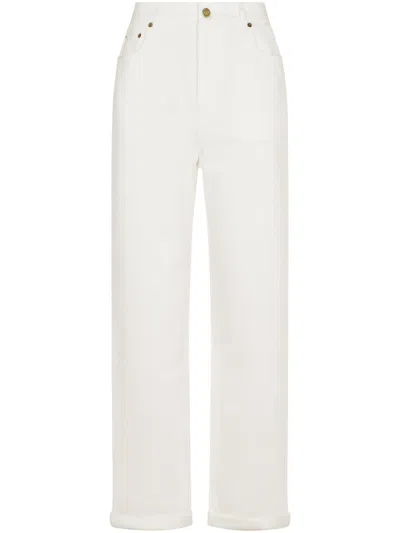 Golden Goose Golden W's Kim Dyed Bull Denim In White