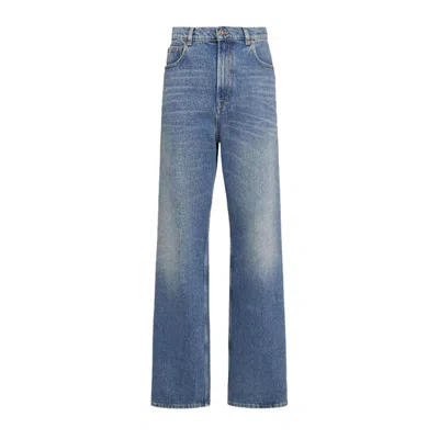 Golden Goose Belt Loop Denim Trousers In Blue