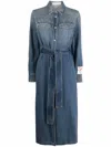 Golden Goose Shirt Dress In Denim