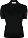 Golden Goose Short-sleeve Polo Shirt In Black