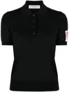 Golden Goose Short-sleeve Polo Shirt In 90100 Black