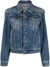 Golden Goose Denim Jacket Casual Jackets And Parka Blue In Blue