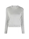 Golden Goose Distressed Cotton-blend Jumper In Grey Melange