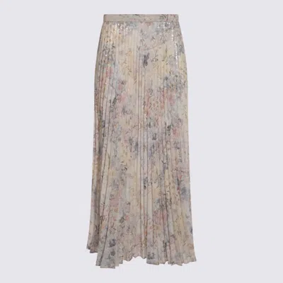 GOLDEN GOOSE GOLDEN GOOSE GONNE PASTEL FLOWERS