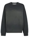 Golden Goose Gradient Effect Black Sweatshirt In Gray