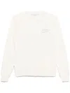 Golden Goose Graphic Print Cotton Sweatshirt In Black
