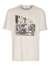 Golden Goose Regular Fit Vintage Treatment Slub Jersey T-shirt In Neutral