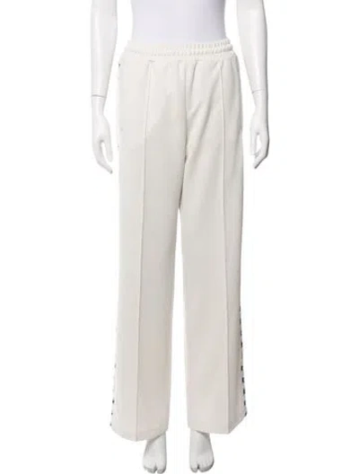 Pre-owned Golden Goose Graphic Print Grosgrain Trim Sweatpants In Neutral