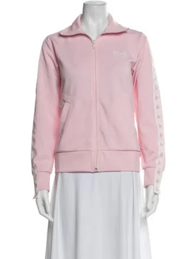 Pre-owned Golden Goose Graphic Print Jacket In Pink
