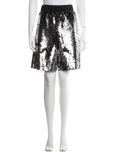 Pre-owned Golden Goose Graphic Print Mini Shorts In Multi