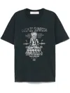 Golden Goose Retro Maxi Print Graphic T-shirt In Washed Black/heritage White
