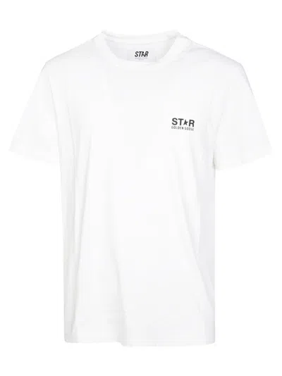 Golden Goose Graphic Print T-shirt With Iconic Branding In White