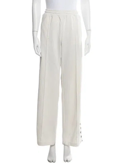 Pre-owned Golden Goose Graphic Print Wide Leg Pants In Neutral