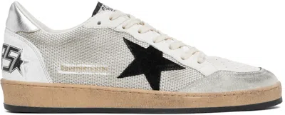 Golden Goose Gray & Silver Ball Star Ltd Sneakers In Lt Slvr/blck/wht/slv