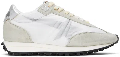 Golden Goose Marathon Leather And Suede-trimmed Nylon Sneakers In White