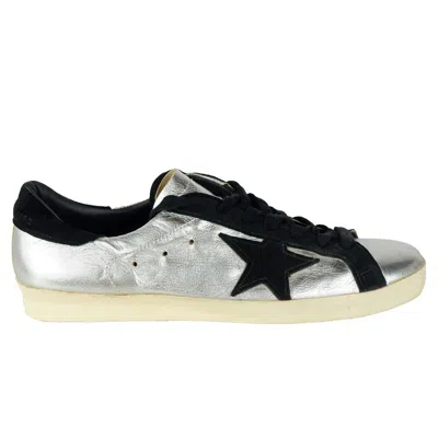 Golden Goose Gray Calfskin Sneaker In Multi