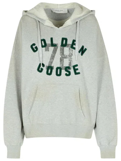 GOLDEN GOOSE GOLDEN GOOSE GRAY COTTON SWEATSHIRT