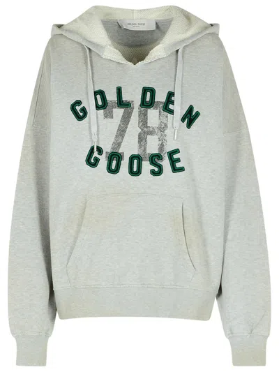 Golden Goose Gray Cotton Sweatshirt Women In Grey