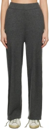 Golden Goose Gray Patch Lounge Pants In 60255 Grey Melange