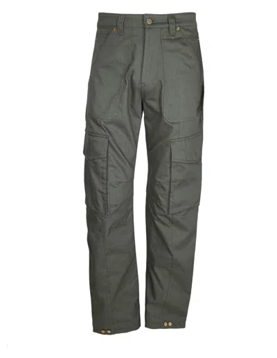 Golden Goose Cargo Trousers In Green Cotton