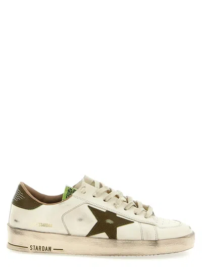 GOLDEN GOOSE GREEN LACE UP SNEAKERS