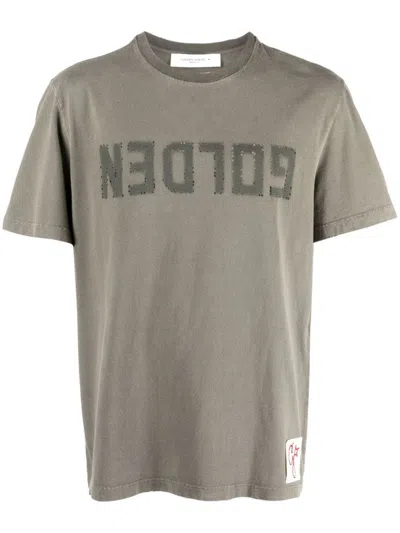 GOLDEN GOOSE GREEN LOGO T-SHIRT