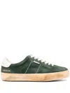 Golden Goose Soul Star Suede Linguetta E Tallone Pelle In Green