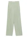 Golden Goose Sage Green Relaxed Fit Trousers With Functional Pockets In Green