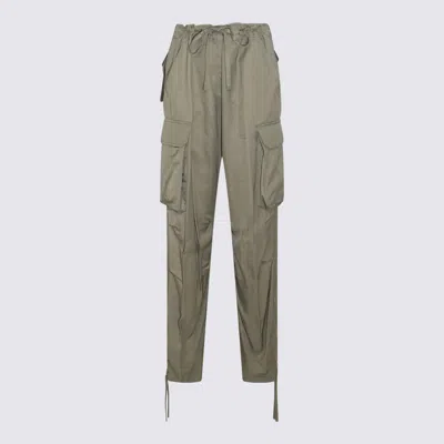 Golden Goose Green Viscose Jeans In Multicolor
