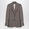 Golden Goose Greige Single-breasted Jacket In Wool In Brown