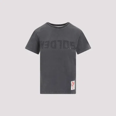 GOLDEN GOOSE GREY ANTHRACITE COTTON T-SHIRT