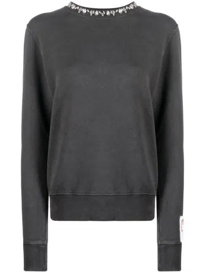 GOLDEN GOOSE GREY COTTON SWEATER