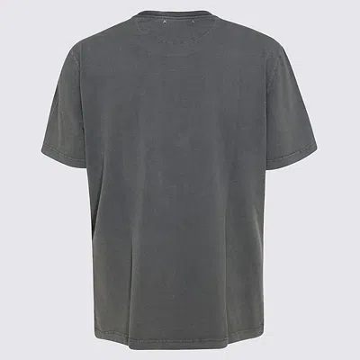 GOLDEN GOOSE GOLDEN GOOSE GREY COTTON T-SHIRT