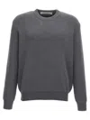 Golden Goose Cotton Dany Pullover With Lettering In Grey