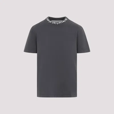 Golden Goose Grey Embroidery T-shirt In Gray