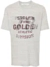 Golden Goose Cotton T-shirt Graphic Print In Grey