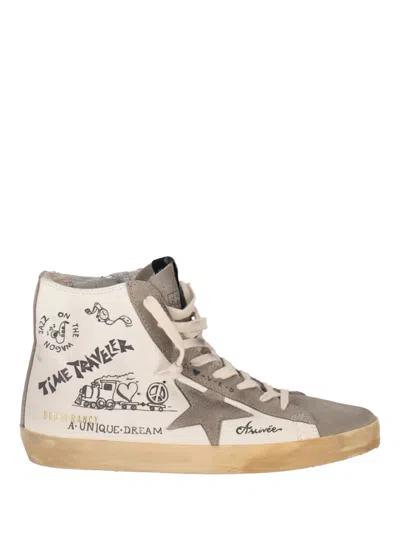 Golden Goose Grey Lace Up Sneakers