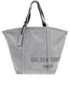 Golden Goose Soft Textured Grey Shoulder Bag With Versatile Carrying Options