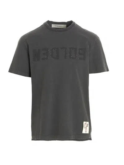 Golden Goose Grey Logo Print T-shirt