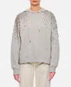 Golden Goose Grey Hoodie With Crystals In Grey