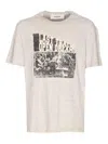 Golden Goose Regular Fit Vintage Treatment Slub Jersey T-shirt In Neutral