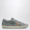 Golden Goose Grey Suede Super-star Low-top Sneaker In Grey